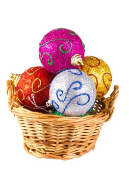Christmas bauble. Isolated on white background