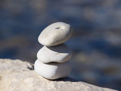 stones and rocks on the coast of the sea