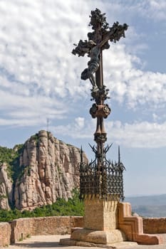 Santa Maria de Montserrat monastery. Catalonia, Spain.