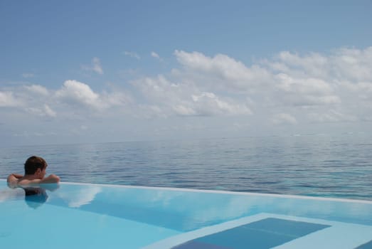 Swimming pool over the Ocena