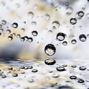 water drop with reflection inside for adv or others purpose use