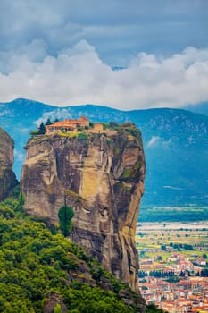 Meteora Monasteries in Trikala region in summer, Greece.