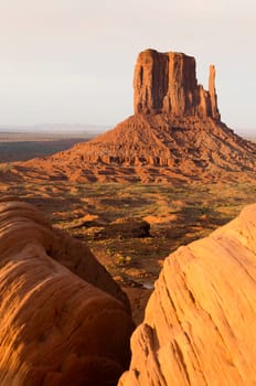 desert landscape in Monument Valley in Utah in the United States of America