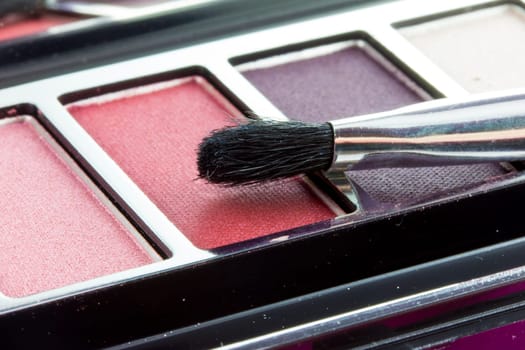 Make-up palette with brush