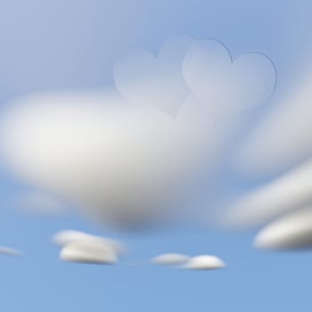 White cloud in the blue sky for adv or others purpose use