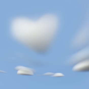 White cloud in the blue sky for adv or others purpose use