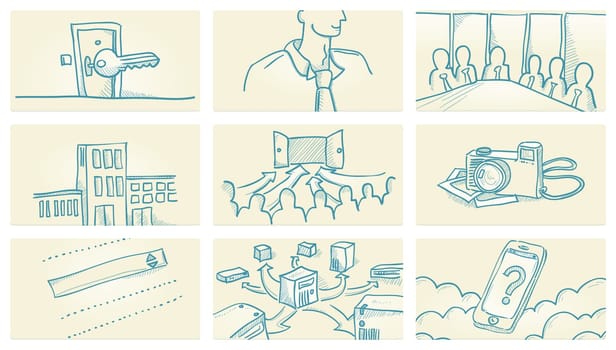 Professional meeting and other business related illustrations