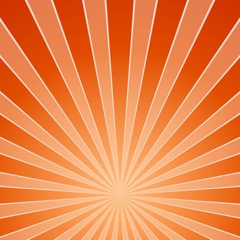 Illustration of abstract sun beams in star shape