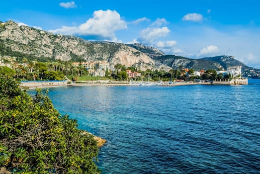 Beaulieu bay in alpes maritimes french riviera France