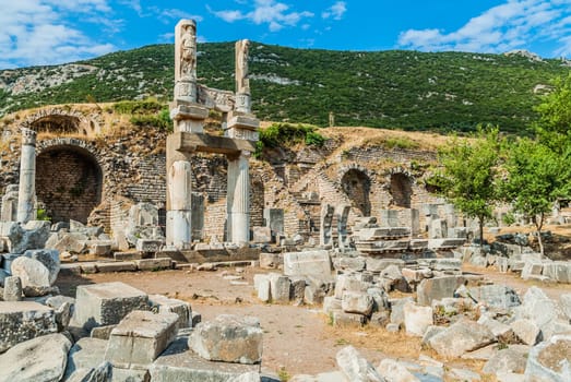 Ephesus ancient greek ruins in Anatolia Turkey