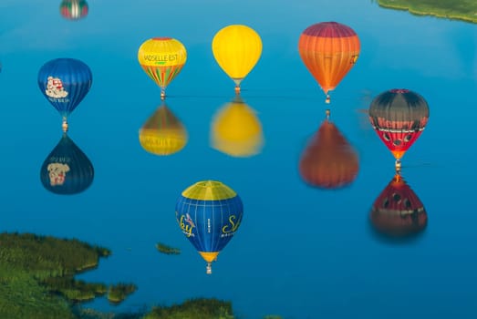 CHAMBLEY - AUGUST 4 : Mondial hot Air Ballon reunion in Lorraine august 4 2006 , in Chambley France