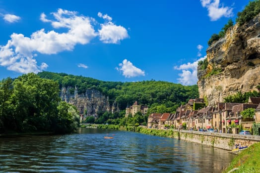 LA ROQUE GAGEAC, FRANCE - JUNE 22, 2012: beautiful village of La Roque Gageac Dordogne Perigord France