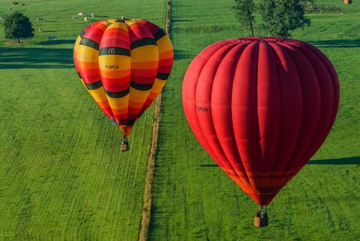 CHAMBLEY - AUGUST 4 : Mondial hot Air Ballon reunion in Lorraine august 4 2006 , in Chambley France