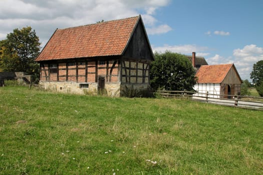 Half-timbered farm