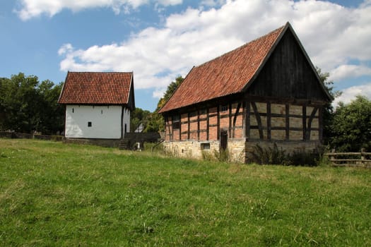 Half-timbered farm