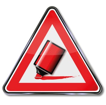 Sign red pencil,savings and cuts