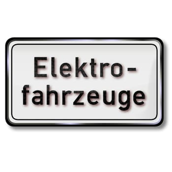 Traffic sign electric vehicles