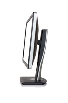 Computer monitor isolated on a white background