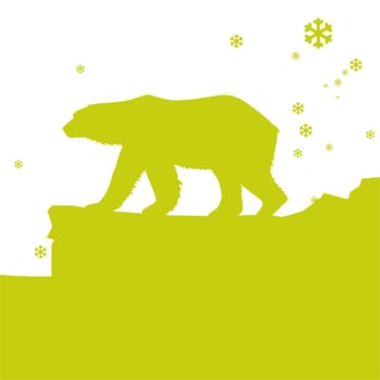 Polar bear on a floe