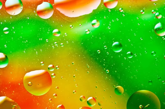 Oil drops in water