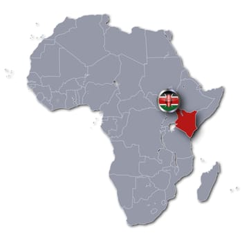 Africa Map Kenya