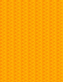 Chinese Japanese Asian Gold Fish Scale Pattern Background Illustration
