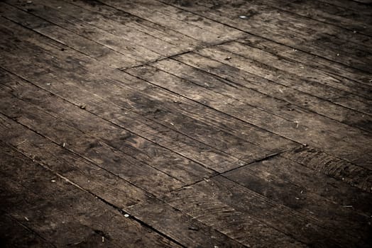 Grungy parquet, vintage look with vignette