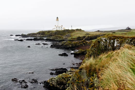 Tunberry lighthouse in Scotland, UK