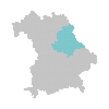 Pixel Map Districts of Bavaria: Upper Palatinate