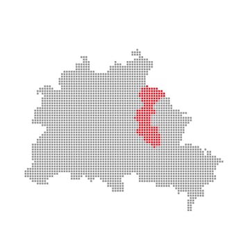 Pixel Map of Berlin Districts: Lichtenberg