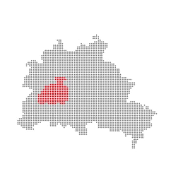 Pixel map of Berlin districts: Charlottenburg-Wilmersdorf