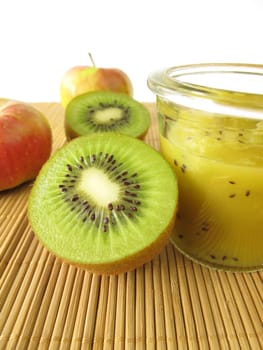 Spread with kiwi and apple