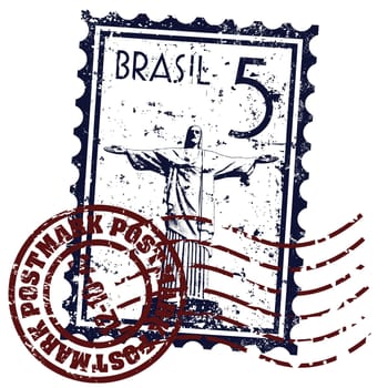 Vector illustration of Rio de Janeiro Stamp