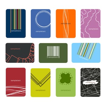 Vector illustration of business cards