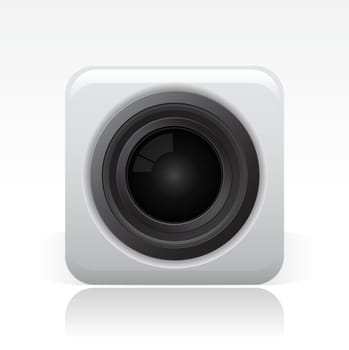 Vector illustration of camera lens