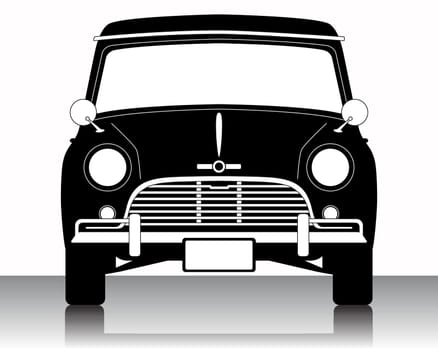 Vector illustration of car silhouette