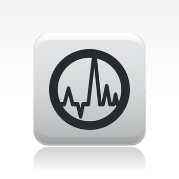 Vector illustration of icon isolated in a modern style, depicting the symbol "wave audio"""