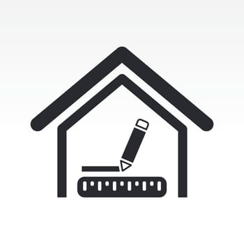Vector illustration of house measures