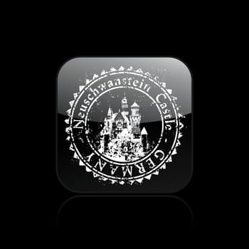 Vector illustration of famous capital's stamp icon