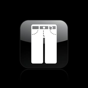 Vector illustration of pants icon