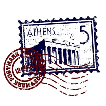 Vector illustration of stamp or postmark style grunge