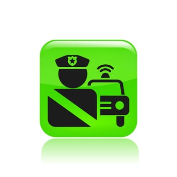 Vector illustration of roadblock single icon isolated