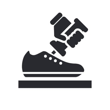 Vector illustration of shoemaker single isolated ison