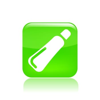 Vector illustration of single isolated tube icon