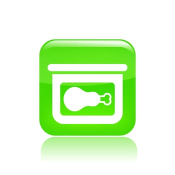 Vector illustration of canned food single isolated icon