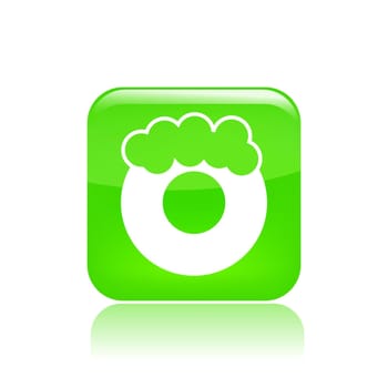 Vector illustration of single isolated donut icon