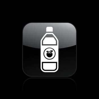 Vector illustration of single isolated fruit juice icon
