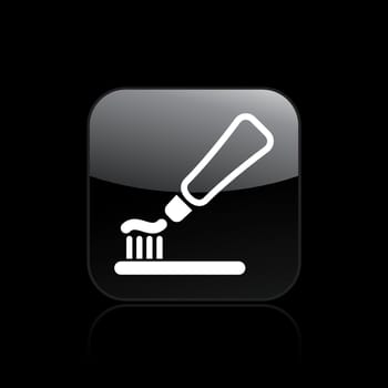 Vector illustration of toothpaste vector single icon