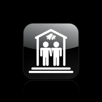 Vector illustration of gay marriage concept