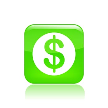 Vector illustration of single isolated icon of money